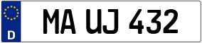 Trailer License Plate